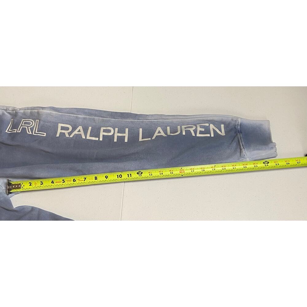 Lauren Ralph Lauren Women’s Blue French Terry Jogger Pants Logo Preppy Small - Picture 12 of 14
